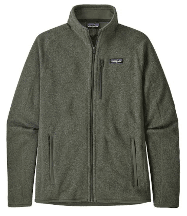 Image of a green Patagonia jacket, presented as an ideal gift for doctors. The jacket is showcased in a clean, simple setting, highlighting its high-quality design and durability.