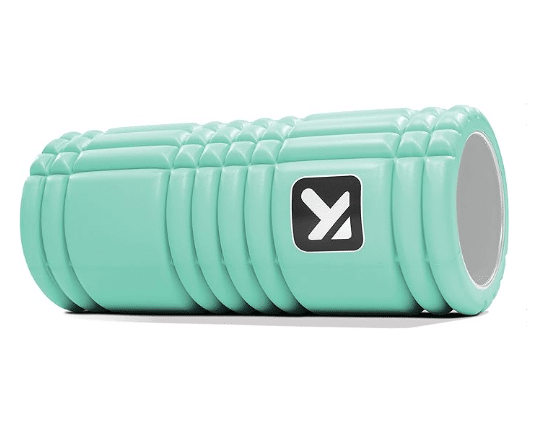 TriggerPoint Grid Patented Multi-Density Foam Massage Roller in mint color, ideal Christmas gift for doctors. The roller features a unique grid pattern for deep tissue therapy, displayed against a neutral background, emphasizing its mint hue and therapeutic design.